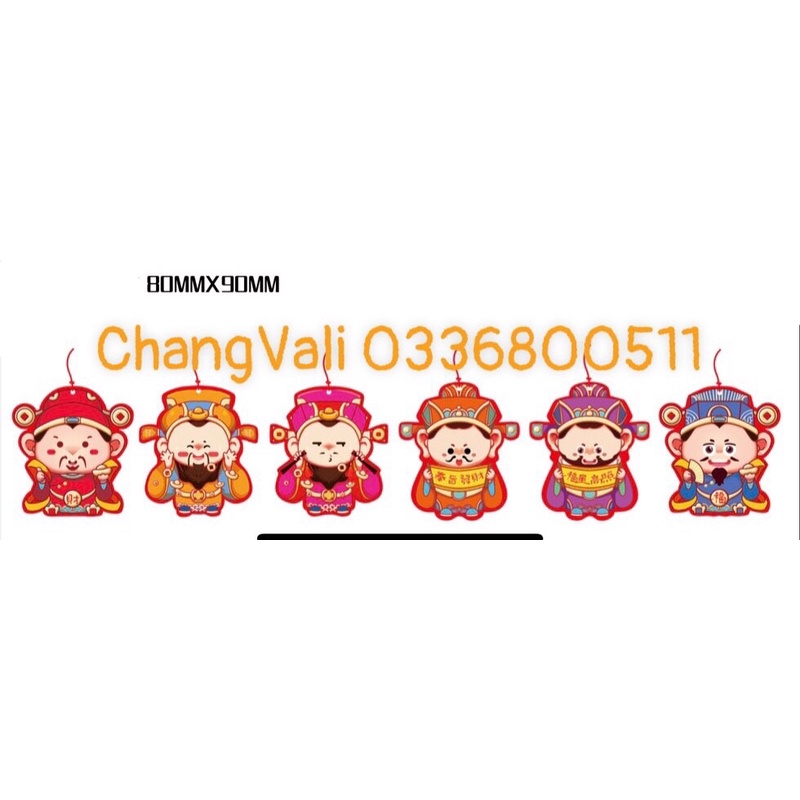 Set 6 tag treo Tết,vòng đào,mẹt,oản ,cây đào quất - HN3