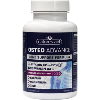 Viên Uống Ngăn Ngừa Loãng Xương- Bổ Sung Canxi - Natures Aid Osteo Advance (Hộp 60 viên)