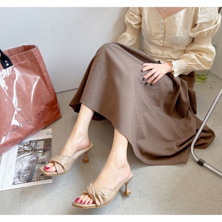 XIELUAIZTA Giày Cao Gót 6cm Phong Cách retro Pháp Thời Trang Cho Nữ 01051