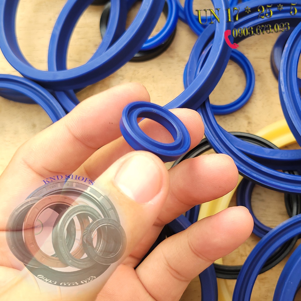 Gioăng phớt thủy lực trục 17mm &18mm UN DZ 17*25*5 | DZ UN 18*28*8,... chuyên cho máy đào, máy xúc, xe nâng