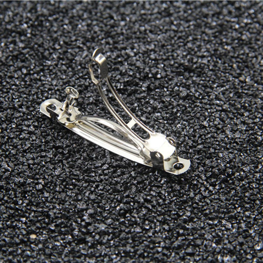 Set 20 Kẹp Tóc Kim Loại Hình Nơ Nhiều Màu 50mm Diy