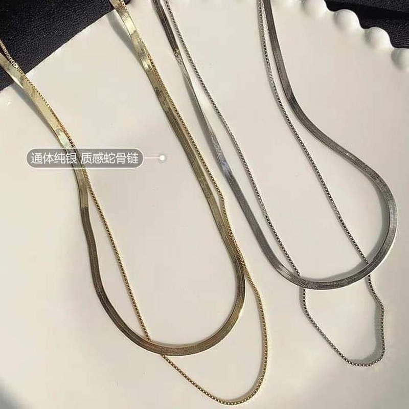 Set dây chuyền vintage 2 sợi