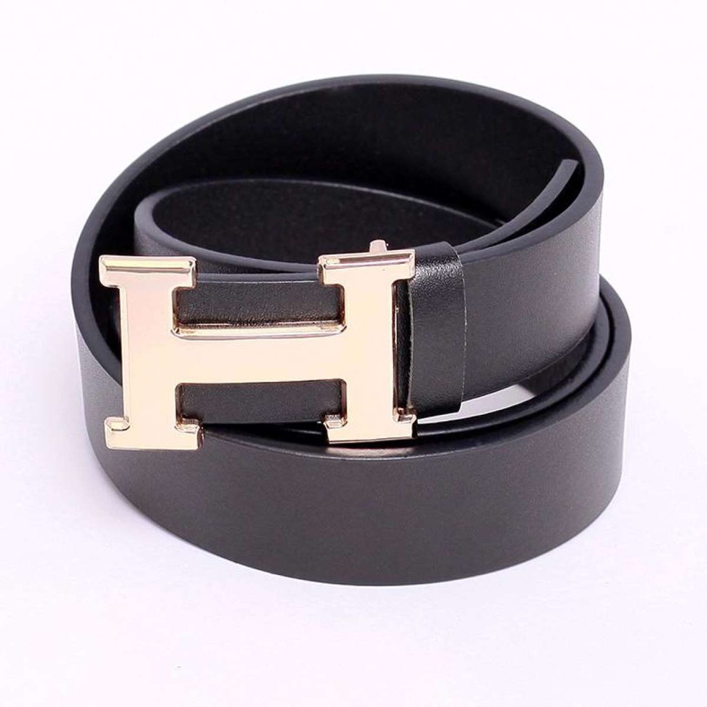 Thắt lưng nam, dây nịt nam da cao cấp mặt hình chữ H