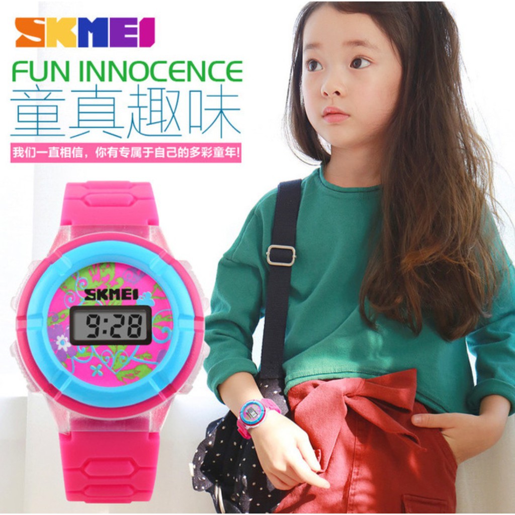 Đồng hồ trẻ em bé gái Skmei 1144 dây silicon | BigBuy360 - bigbuy360.vn