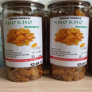 Nho Khô vàng bao ngon hộp 500 gram