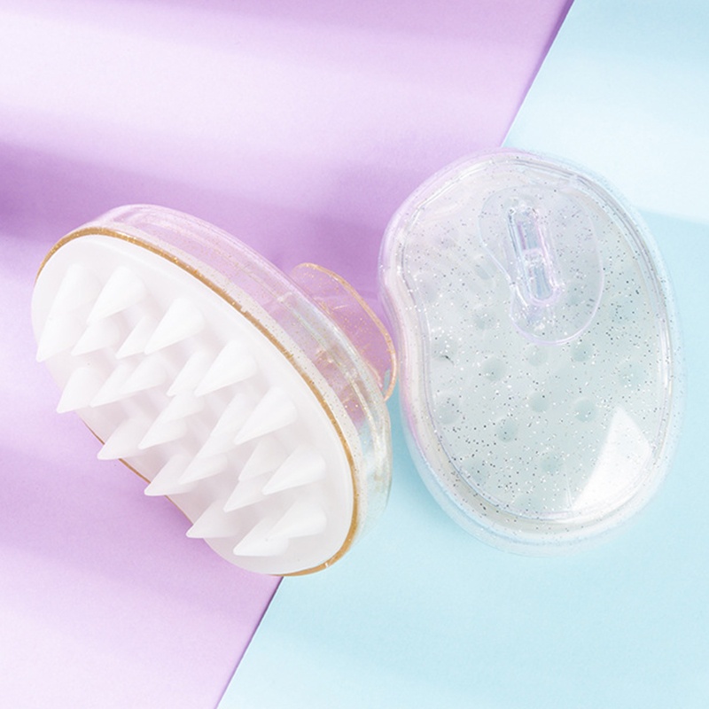 Bàn Chải Gội Đầu Massage Da Đầu Bằng Silicon Mềm Giúp Thư Giãn