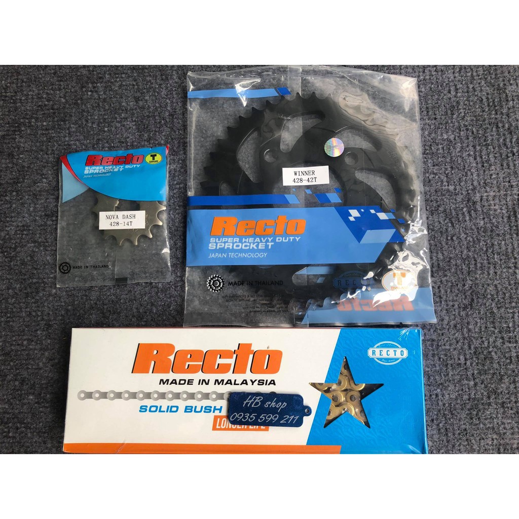 RECTO 1 BỘ NSD XE SONIC 42T-14T SÊN 9LY 124L