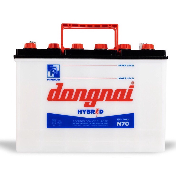 Bình ắc quy 12v hybrid đồng nai N70 | 12V - 70ah