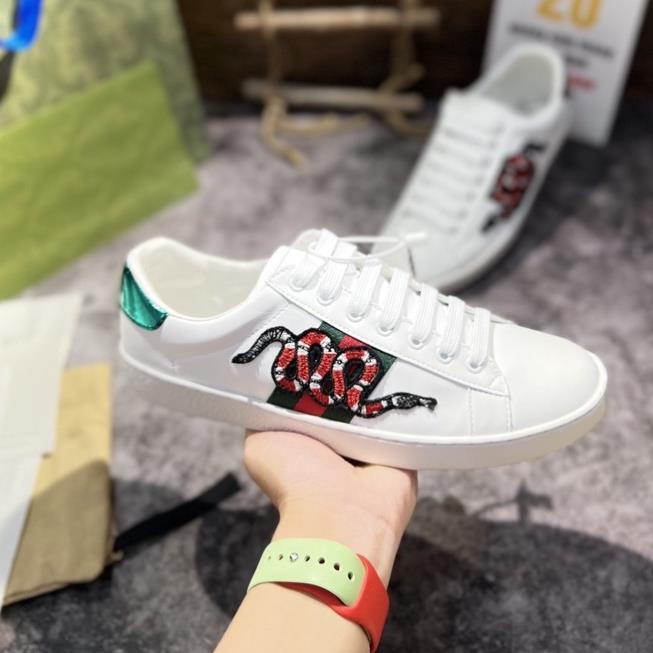 Giày sneaker thể thao nam nữ G.u.c.c.i thêu rắn hàng trung 1:1 sản phẩm FULL BOX