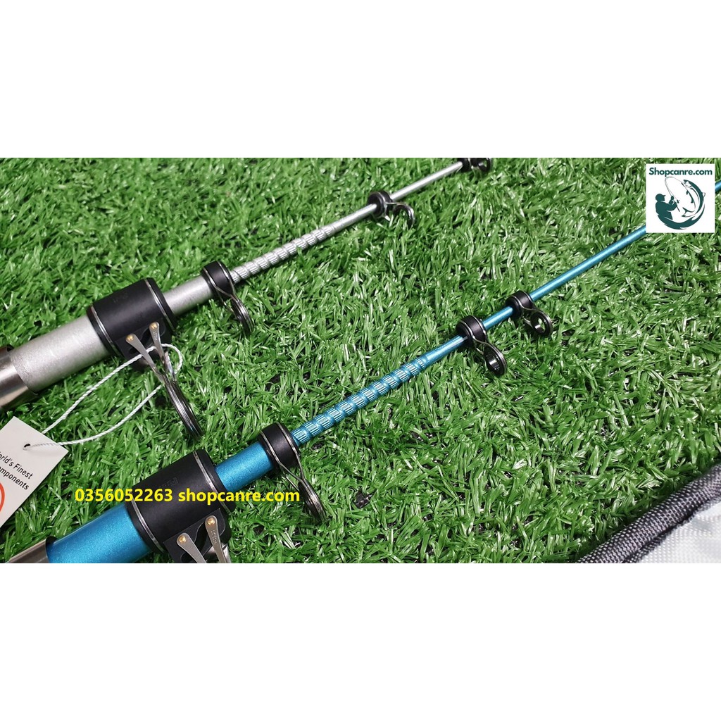 Bộ cần câu lục xa bờ, câu biển SHIMANO SURF LEADER xoắn toàn thân có định vị khoen, khoen pass Fuji