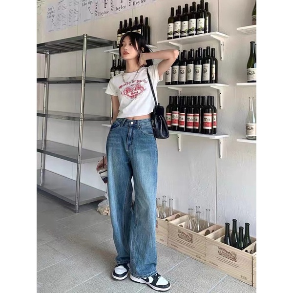 Áo croptop thun chất đẹp in hình chữ Mess hàng Quảng Châu