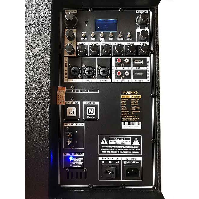 [ có video test loa] LOA KÉO FUSHIKA PK518 BASS 5 TẤC SỞ HỮU 20000 BÀI HÁT OFLINE VÀ ỨNG DỤNG DSP CONTROL - MICRO REVERB