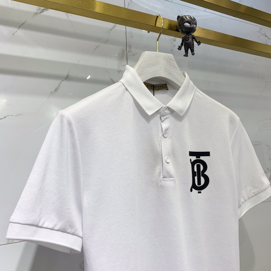 Bu1berr1 Áo thun polo in logo thời trang mùa hè năng động cho nam | BigBuy360 - bigbuy360.vn