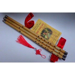 Combo Sáo trúc Mão Mèo + tài liệu hướng dẫn (Tặng dây treo + túi nhung)