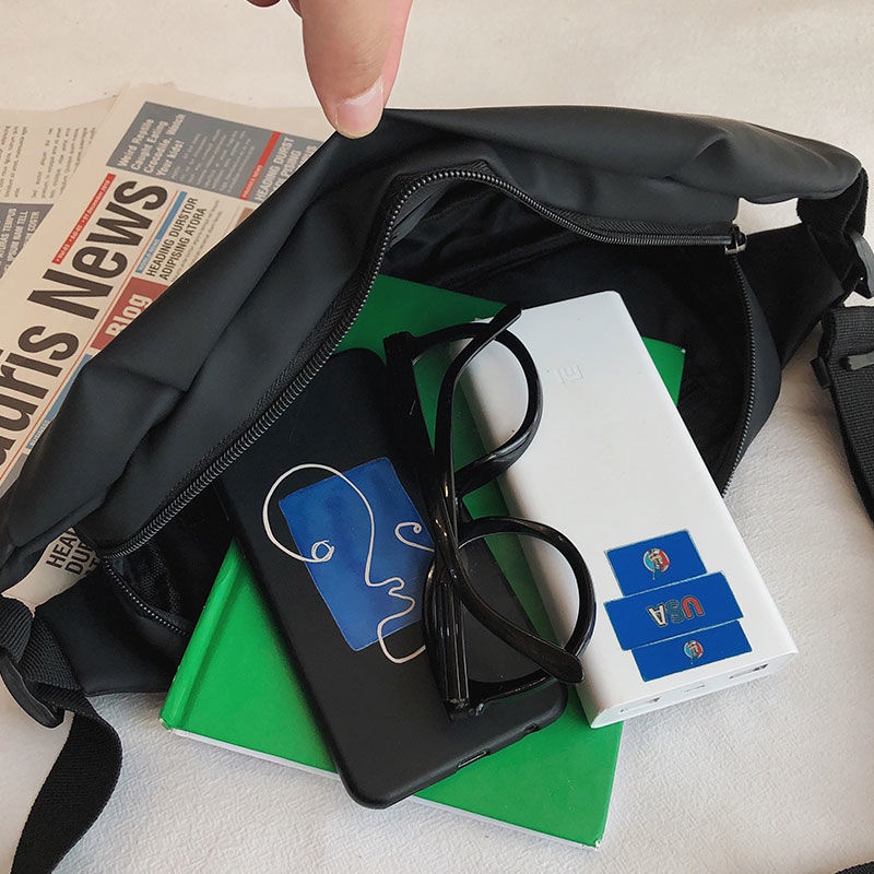 Túi Canvas Đeo Chéo Ngực Thiết Kế Đơn Giản Thời Trang