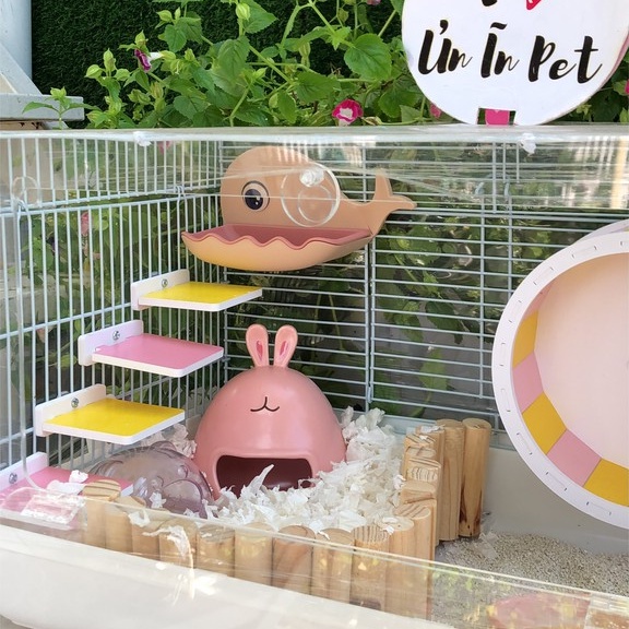 Mặt mica lồng 47cm dày 3mm chốt xoay cho chuồng hamster, sóc, bọ, nhím, thú cưng nhỏ