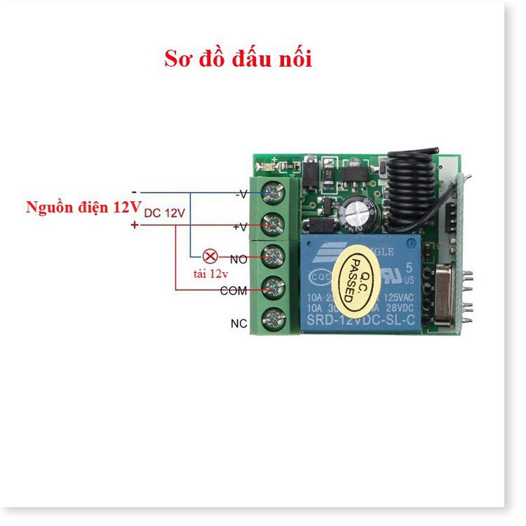 BỘ CHỐNG CHỘM, CÔNG TẮC ĐIỀU KHIỂN TỪ XA 12V GẮN CHO XE MÁY