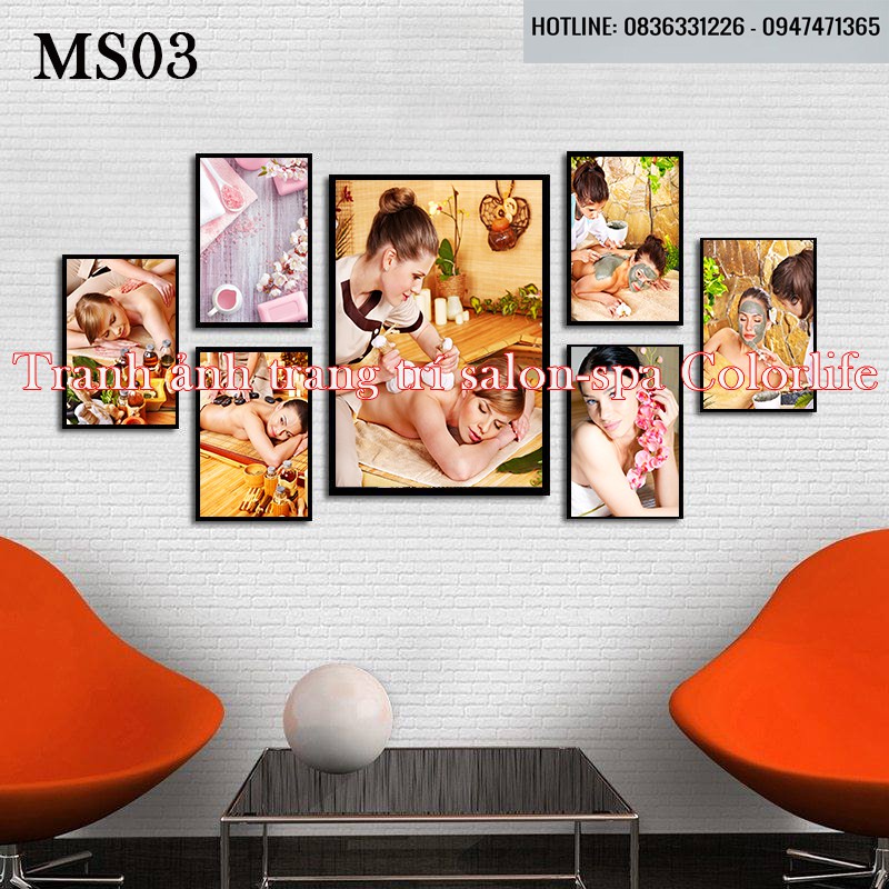 BỘ TRANH DECOR SPA TRANH SPA SIÊU ĐẸP GIÁ XƯỞNG B71 COLORLIFE
