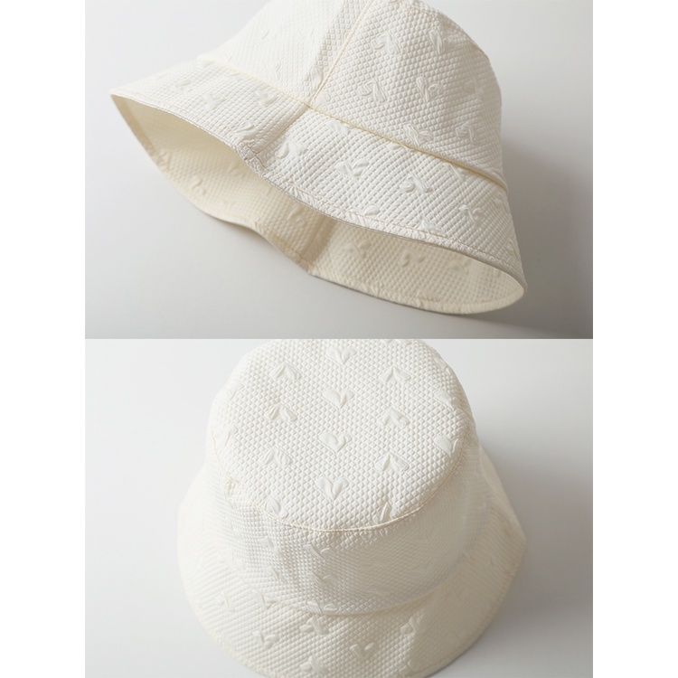 Nón Tai Bèo In Họa Tiết Trái Tim Dễ Thương Phong Cách Hàn Quốc Dành Cho Nữ