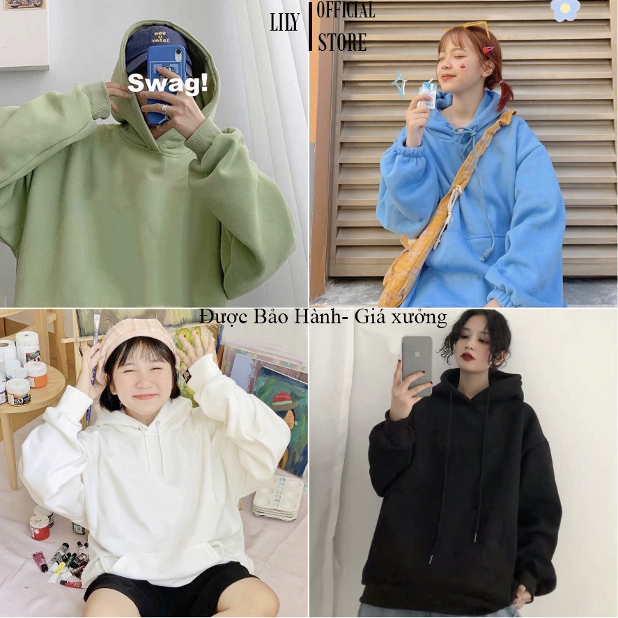 Áo HOODIE BASIC Trơn 10 Màu UNISEX