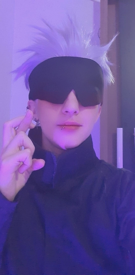 Tóc giả ngắn dùng cosplay nhân vật Gojo Storu jujutsu kaisen độc đáo