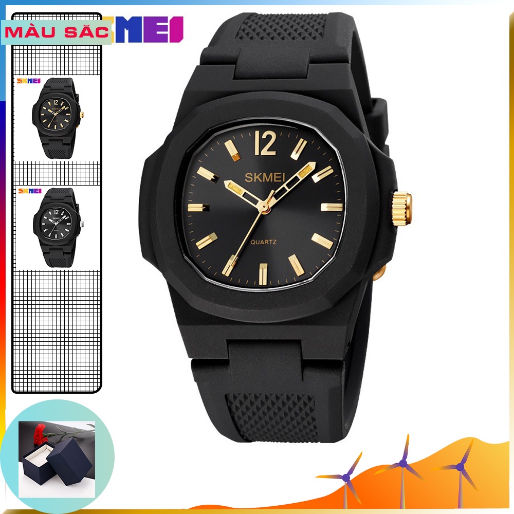 ĐỒNG HỒ UNISEX CHÍNH HÃNG SKMEI 1717_DÂY CAO SU THIẾT KẾ THỂ THAO NÂNG ĐỘNG