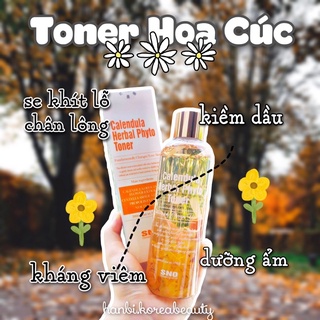 Toner hoa cúc SNO Calendula Herbal Phyto 🌼