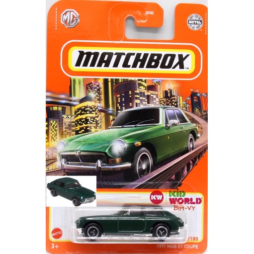 Xe mô hình Matchbox 1971 MGB GT Coupe GVX52.