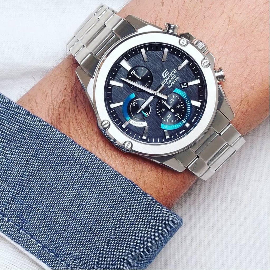 Đồng hồ nam Casio Edifice EFR-S567D-1A - Mặt kính sapphire