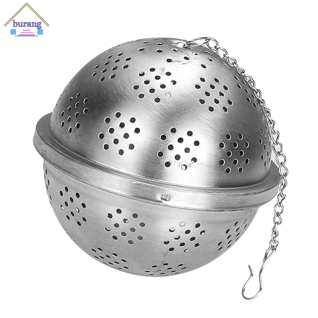 Quả bóng lọc trà bằng thép không gỉ có gắn dây xích cố định thuận tiện