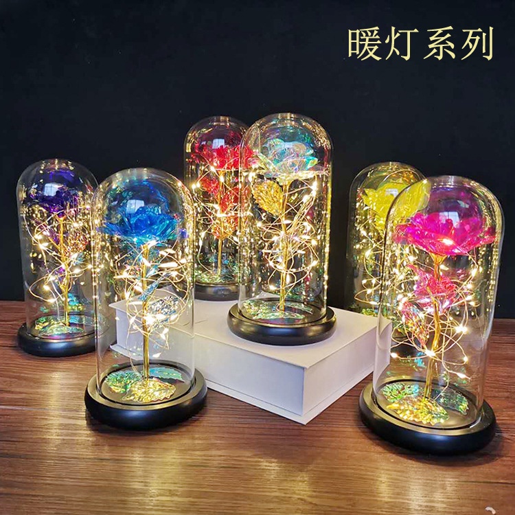 Bó Hoa Hồng Giả Có Đèn Phát Sáng