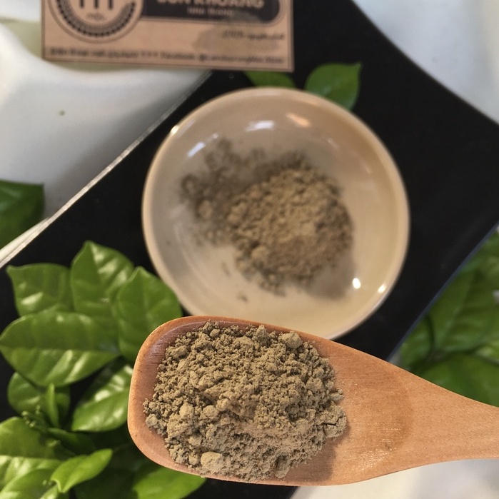 Bột mặt nạ bùn khoáng Nha Trang MỘC - hút bã nhờn, se khít lỗ chân lông, giúp da trắng hồng chai 100/200ml handmade