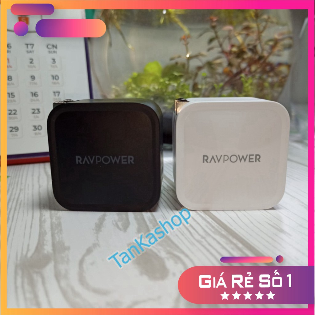 GIẢM GIÁ Củ Sạc Ravpower RP-PC112 - 1cổng Usb-c 61W PD 3.0 - Công Nghệ GaN GIẢM GIÁ