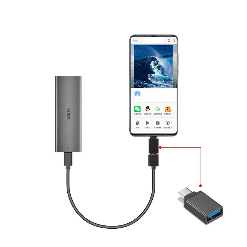 Ổ CỨNG SSD DI ĐỘNG SSK 512GB TYPE-C 3.0 | BigBuy360 - bigbuy360.vn