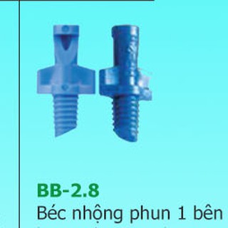 Giá sỉ Bịch 100 Béc nhộng phun mưa 1 bên, họng phun 1,4ly - 1,8ly - 2,8ly, Bán kính 0,3-1,5m