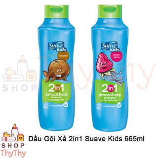 Dầu gội 2 in 1 Suave Kids hương dưa hấu 665ml