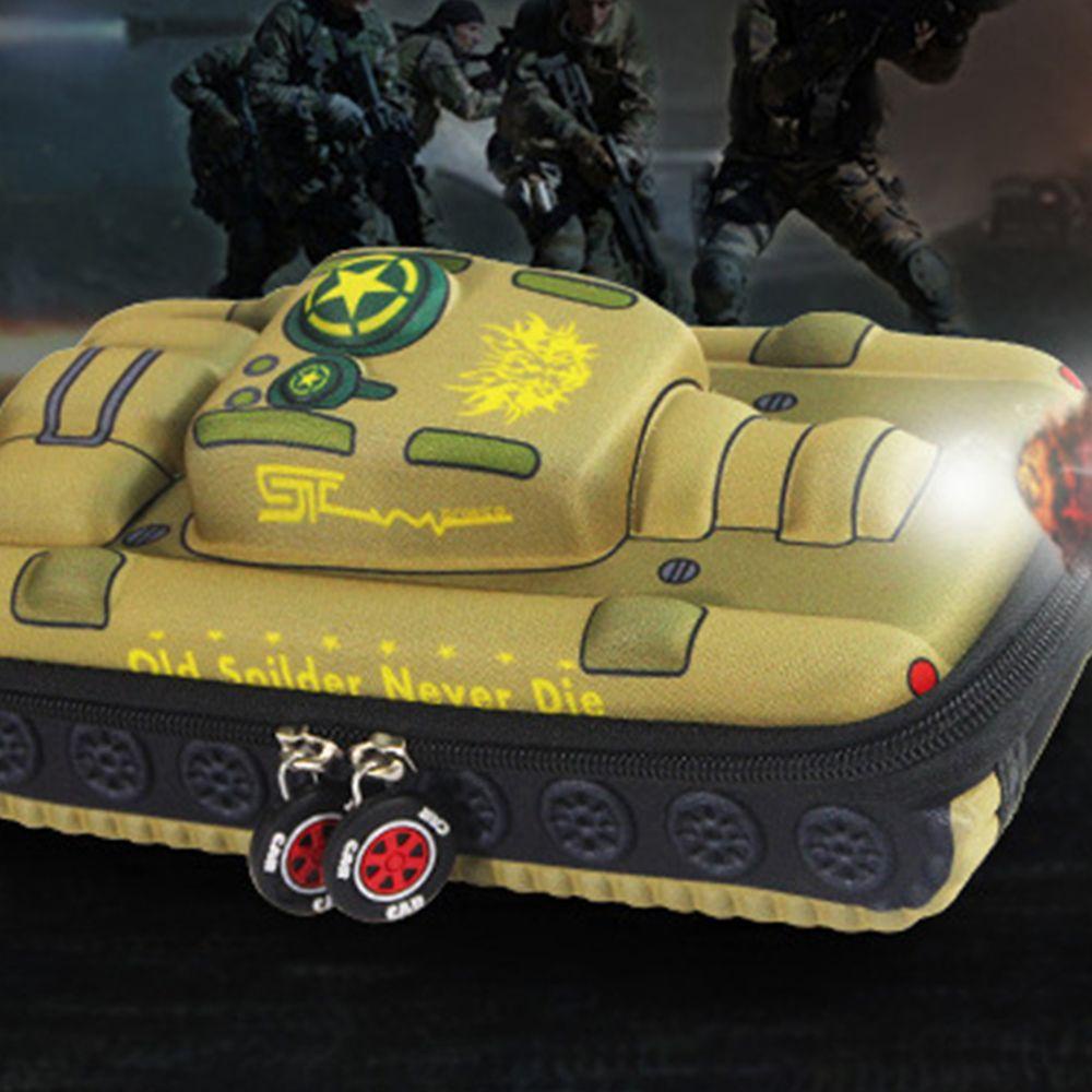 Hộp Đựng Bút Hình Xe Tăng Hoạt Hình Đơn Giản Sức Chứa Lớn