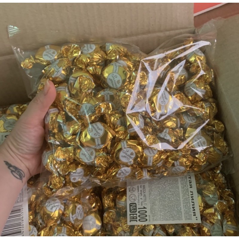 Kẹo Socola Bông Huệ Vàng Nga (500gr-1kg) HsD 06/2021