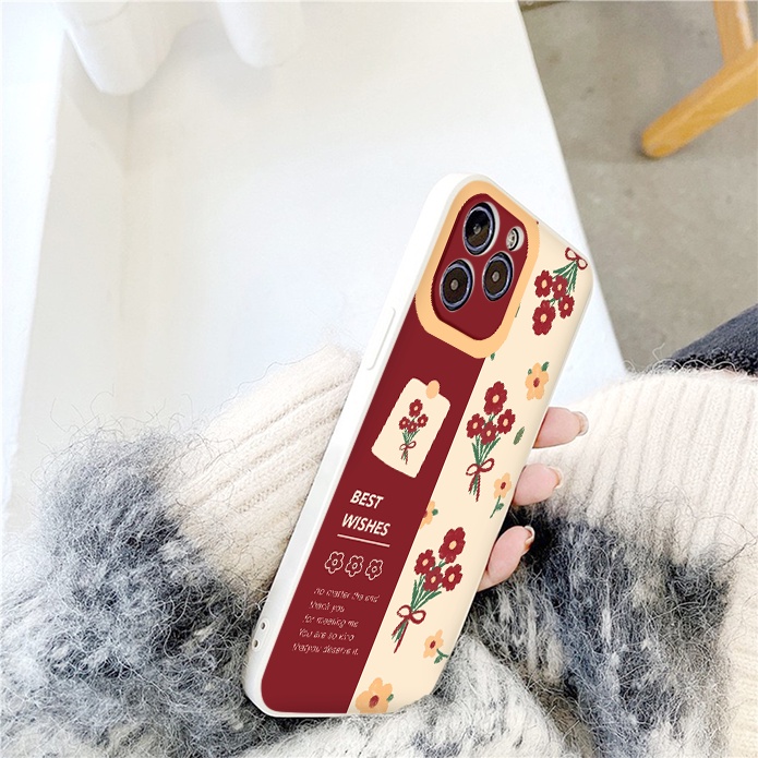 Ốp Iphone hot trend flower ốp lưng iphone vuông cạnh BVC 13promax 11 promax 12 pro max 6 6plus 7 plus 8 x xr xsmax