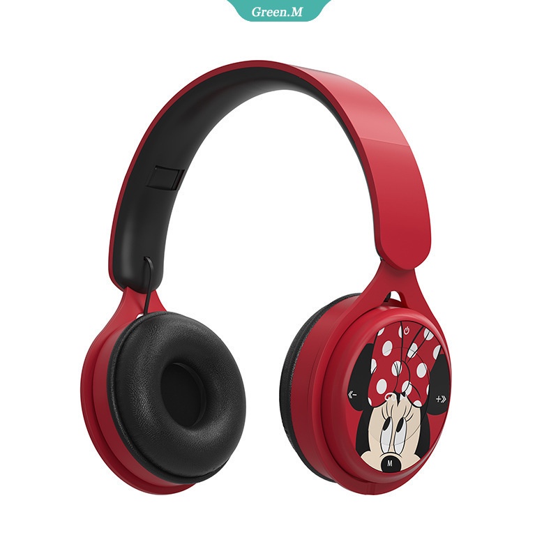 DISNEY Tai Nghe Bluetooth Không Dây Hình Marvel Captain America Spiderman Mickey Âm Thanh Nổi Dễ Thương Bảo Vệ Trẻ Em