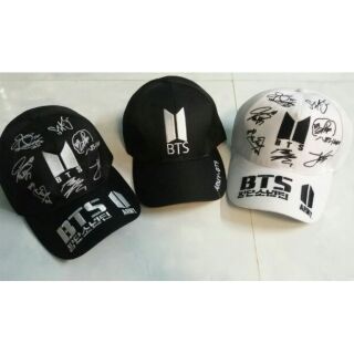 MŨ THÊU CHỮ KÍ BTS