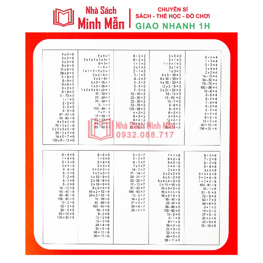 Sách - Bộ Thẻ Flashcard Dot Card Việt Hà Dạy Trẻ Học Toán Cho Bé Từ 3 Tháng Đến 6 Tuổi