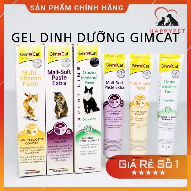 Gel multi vitamin gimcat cho mèo 200g, Gimcat Gel for cat, Gel dinh dưỡng gimcat cho mèo