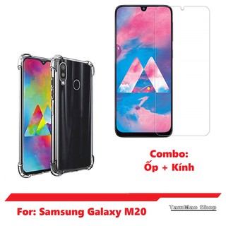 Samsung Galaxy M20 - Ốp Lưng Silicon Samsung Galaxy M20 Chống Sôc + Kính Cường Lực Giá Rẻ