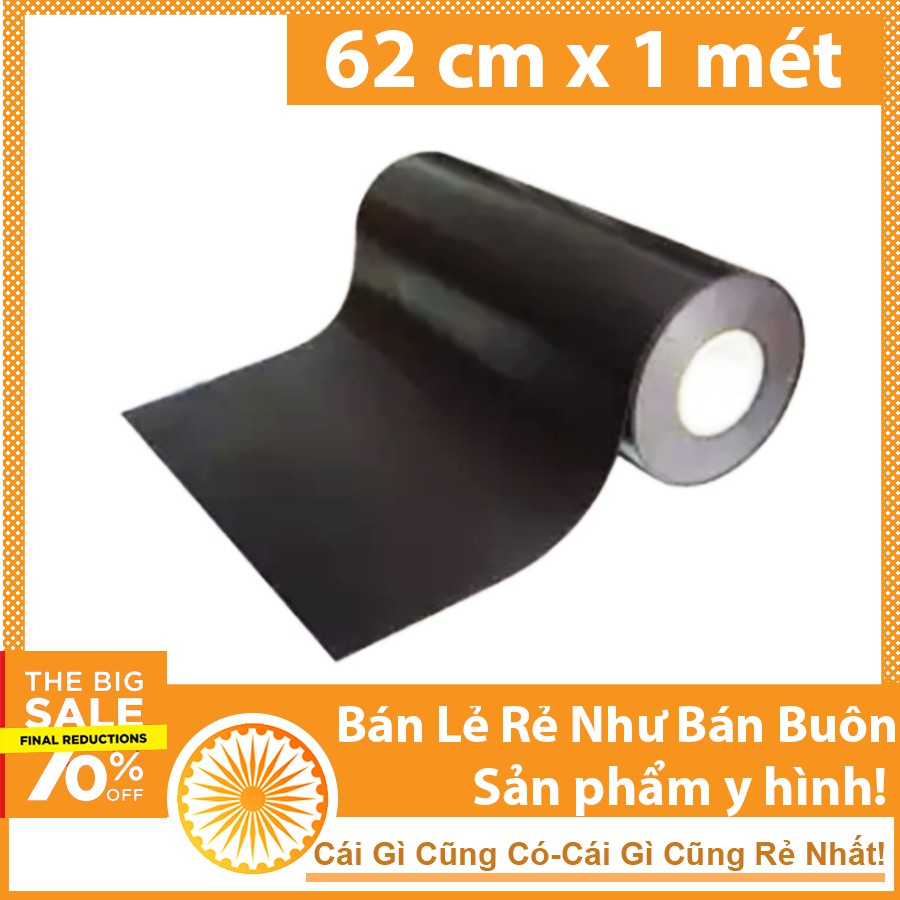 Nam châm dẻo dán ô tô có kích thước 62cmx1m dày 0.75mm