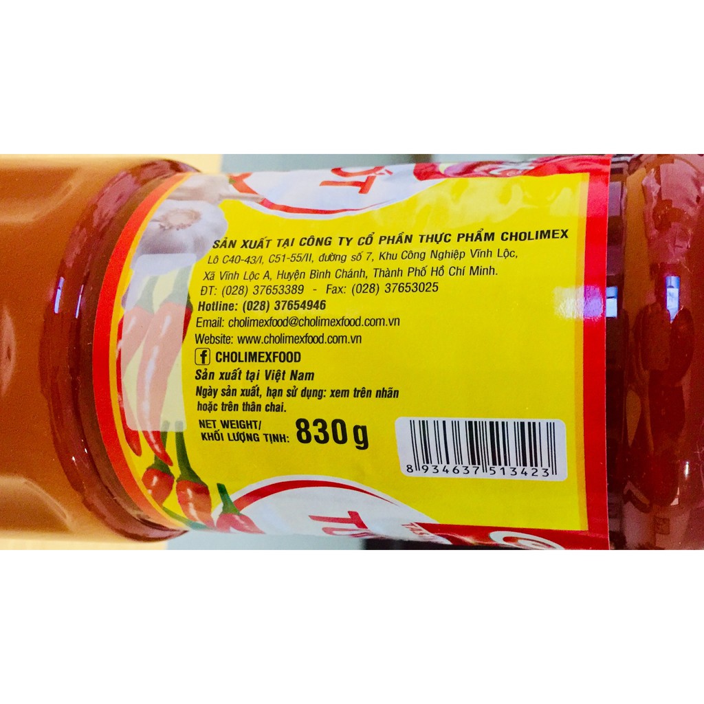 Tương ớt/Tương cà Cholimex chai