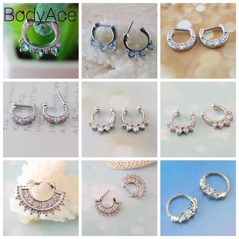 1 Khuyên Mũi 16G Hình Trái Tim Bằng Thép Không Gỉ