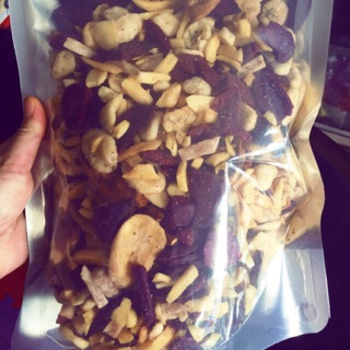 1kg Hoa quả sấy vụn đóng túi zip
