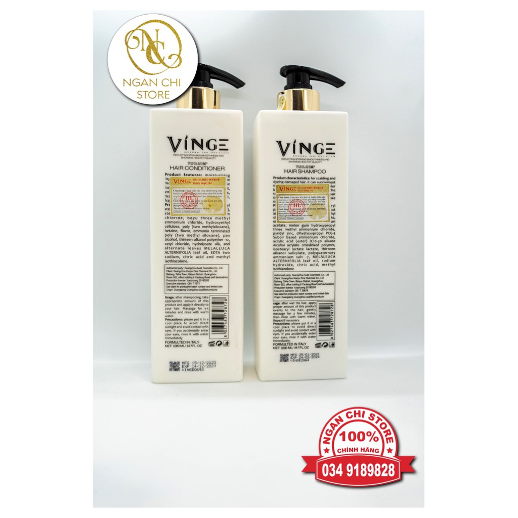🛑FreeShip🛑 Cặp Dầu Gội Xả Collagen Vinge 1000ML| Giảm Rụng Tóc, Ngăn Rụng Tóc, Phục Hồi Tóc Hư Tổn | Hàng Chính Hãng | BigBuy360 - bigbuy360.vn