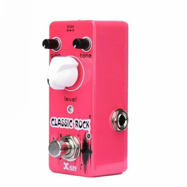 Phơ Guitar Xvive Analog Classic Rock V1 (Nguồn chính hãng đi kèm - Bàn đạp Fuzz Pedals Effects)